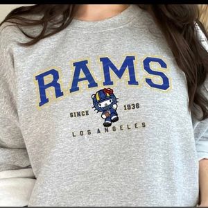 Los Angeles Rams Hello Kitty crewneck